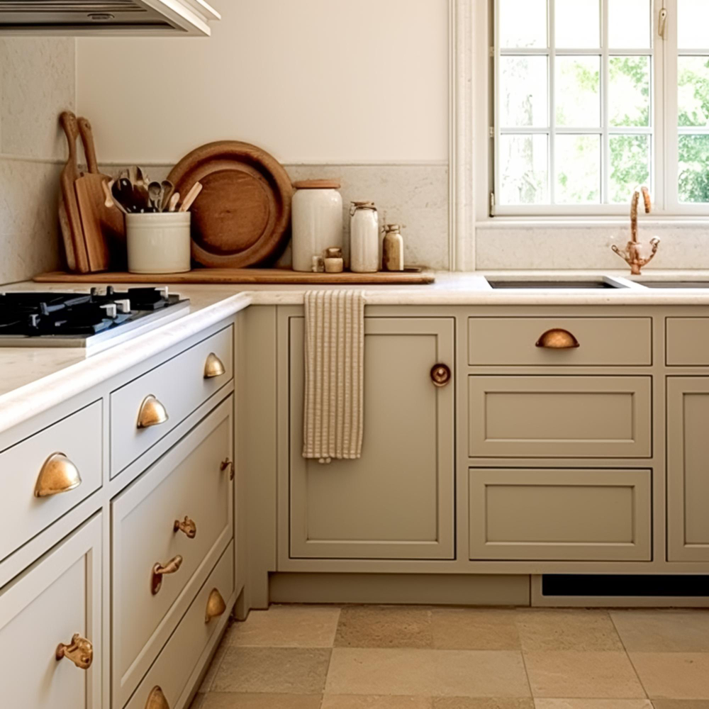 Beach Painted Kitchen