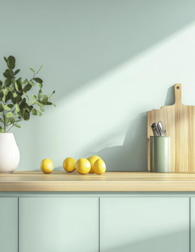 Light Green Bespoke Kitchen