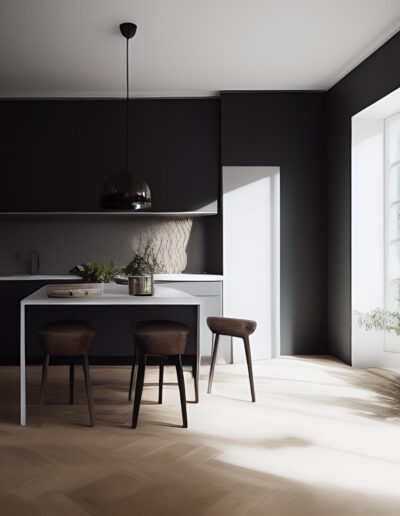 Black Bespoke Kitchen