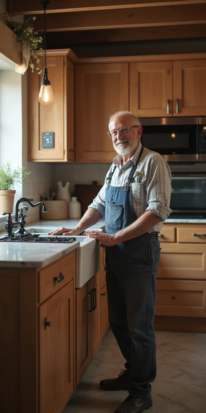 man making a kitchen man making a kitchen